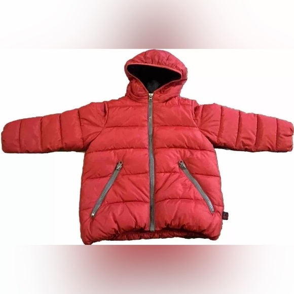 United Colors Of Benetton Kids Red Puffer Jacket XS Extra Small Fast Ship - Picture 1 of 5